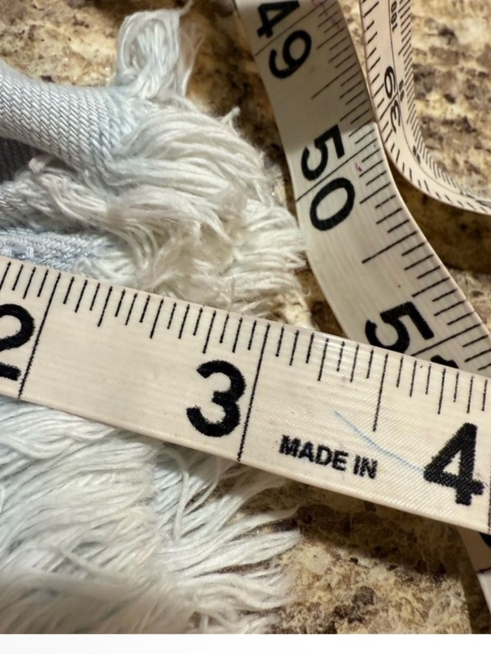 High-Rise Light Blue Frayed Hem Jean Shorts - Picture 7 of 10